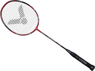 VICTOR Arrow Power 8000 String Tension Upto 30lbs (3U) Red, Black Strung Badminton Racquet