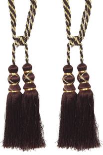 Homefab India Brown Tassels