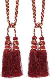 Homefab India Maroon Tassels
