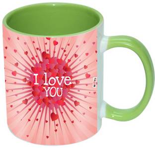 ME&YOU Romantic Gifts, Surprise Printed Ceramic Colored for Husband Wife Couple Lover Girlfriend Boyfriend Fiancée Fiancé On Valentine's Day, Birthday, Anniversary, Karwa Chauth and any special Occasion IZ19DTLoveMUg-89 Ceramic Coffee Mug