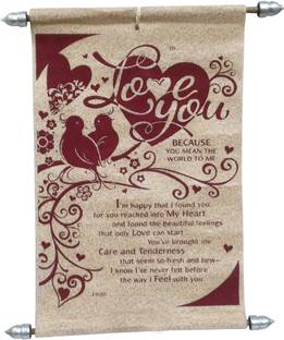 Natali Traders Love Scroll Card - Greeting Card
