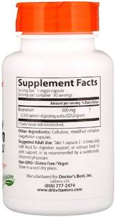 Doctor's Best Best 3000 GDU Bromelain, 500 mg, 90 Veggie Caps