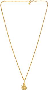 BRBRIK Gold Plated Covered Alloy Lord Hanuman Bajrang Bali pendant Locket Chain Necklace For Men and women Gold-plated Alloy Pendant