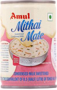 Amul Mithai Mate Sweetened Condensed Milk (400 g) (Pack of 3) Tin