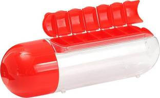 futurewizard high standard size 600ml Multipurpose 2 in 1 Pill/Medicine Water Bottle 600 ml Bottle