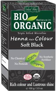 Indus Valley Bio Organic Soft Black 100% Organic Henna Hair Color