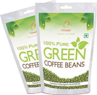 Vihado Best Quality 100% Natural Green Coffee Bean For Weight Management (Pack of 2) Instant Coffee