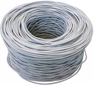 DazzelOn Ethernet Cable 100 Cat6 Ethernet Bulk Cable Bundle Grey 100 Meter 328FT - Gigabit Network Internet Cord | Copper 23AWG UTP Free 10pcs RJ45 Connectors