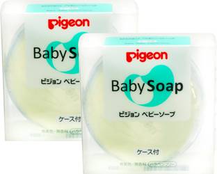 Pigeon BABY TRANSPARENT SOAP W CASE, COMBO