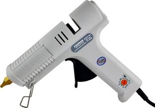 FADMAN White Copper Nozzel 150W High Professional Industrial Hot Melt Glue Gun with Sticks(11MM-STICKS) Adjustable Temperature Corded Glue Gun