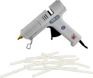 FADMAN White Copper Nozzel 150W High Professional Industrial Hot Melt Glue Gun with Sticks(11MM-9STICKS) Adjustable Temperature Corded Glue Gun