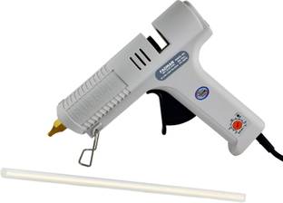FADMAN White Copper Nozzel 150W High Professional Industrial Hot Melt Glue Gun with Sticks(11MM-1STICKS) Adjustable Temperature Corded Glue Gun