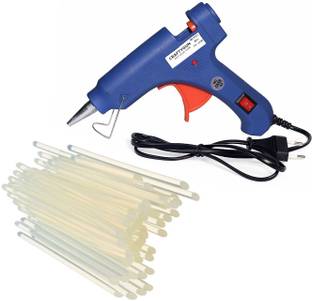 CRAFTYGUN 20 WATT FD-20W BLUE GLUE GUN (ON OFF SWITCH&INDICATOR) 40 ADHESIVE HOT GLUE STICKS Standard Temperature Corded Glue Gun