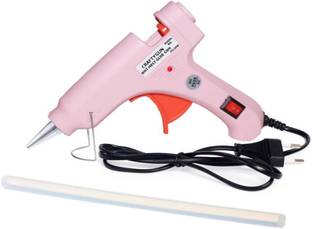 CRAFTYGUN 20 WATT FD-20W PINK GLUE GUN (ON OFF SWITCH&INDICATOR) 1 ADHESIVE HOT GLUE STICKS Standard Temperature Corded Glue Gun
