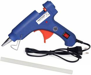 CRAFTYGUN BLUE MINI 20 WATT - 1 GLUE STICKS OF 7MM SIZE Standard Temperature Corded Glue Gun