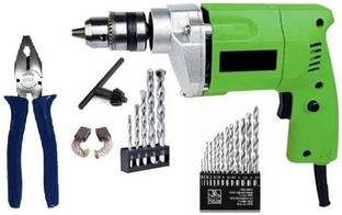 Engarc 10mm Drill Machine With Bits & Plier Power & Hand Tool Kit