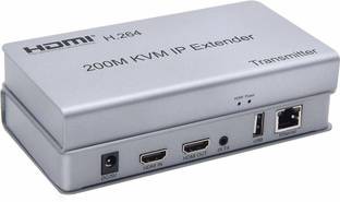 microware HDMI 200M KVM EXTENDER OVER IP, SUPPORT H.264, WITH IR AND LOCAL LOOP OUT Media Streaming Device