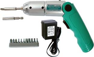 Proskit PT-1136F Cordless Lighted Screwdriver 3.6V (230V AC 50Hz) Standard Screwdriver Set