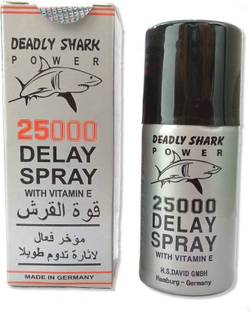 Aayatouch New Deadly shark Power 25000 Delay Spray with Vitamin 'E' | Effective Delay Spray for Long-Lasting Excitement (45 ml) Deodorant Spray  -  For Men
