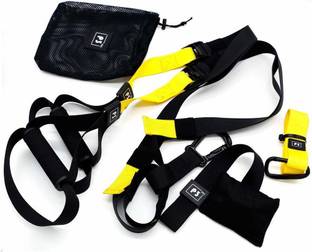 Leosportz Durable Suspension Trainer Basic Kit Door Anchor, Complete Full Body Workouts Kit Aerobic Band