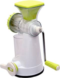 kitchen storz Plastic Manual Polypropylene Hand Juicer | Manual Hand Juicer Mixer Grinder with Steel Handle | Smart Fruit & Vegetable Hand Juicer