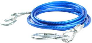Chromoto ® 4m Steel Wire Rope Winch Cable Hook Tow for Truck Flatbed Boat Car Emergency 4.5 m Towing Cable
