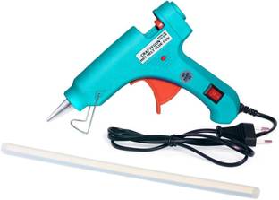 CRAFTYGUN 20 WATT FD-20W TURQUOISE GLUE GUN (ON OFF SWITCH&INDICATOR) 1 ADHESIVE HOT GLUE STICKS Standard Temperature Corded Glue Gun
