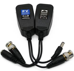 LipiWorld Video Balun with DC Power and UTP HD-CVI/ADTVI/AHD/CVBS Video Balun with DC Power and UTP Wire Connector