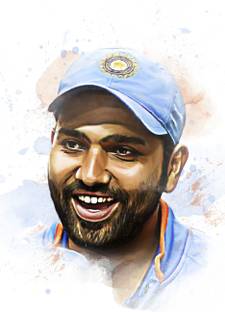 Rohit Sharma Jumbo Poster for Room & Office (24 Inch X 36 Inch, Rolled) Multicolor Paper Print