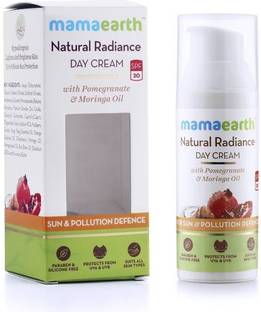 Mamaearth Day Cream with SPF 20+, Whitening and Tightening Face Cream with Moringa & Pomegranate Oil