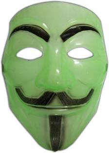 smart anime buy Anonymous Unknown Hacker Vendetta Face Mask Radium Glow In The Dark Mask Party Mask