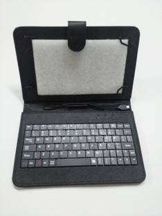 Datawind KeyBoard7Black Wired USB Handheld Tablet Keyboard Compatible with Desktop, Laptop, Tablet, iPad, Mac