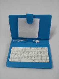 Datawind KeyBoard7Blue Wired USB Handheld Tablet Keyboard Compatible with Desktop, Laptop, Tablet, iPad, Mac