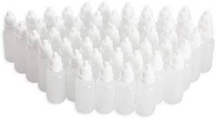DIY Crafts Plastic Empty Squeezable Dropper Bottles with Cap, 15ml(Pack of 50 pc) 15 ml Bottle