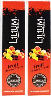 LILIUM Herbal Fruit Shaving Cream Pack of 2