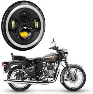 RWT Full Ring Round LED Headlight-702 Headlight Motorbike LED for Royal Enfield (12 V, 75 W)