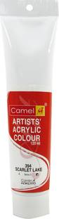 Camlin Kokuyo Artist Acrylic Colour Tubes 120ml Scarlet Lake 394