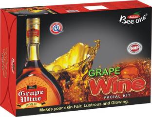 BEE ONE Unisex Grape Wine Facial Kit Set for All Skin Type