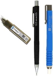 SAKURA Cushioning Point Pencil with Lead & Nocks Eraser Stationery Set