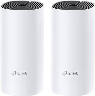 TP-Link Deco M4 (2-Pack) Mesh Router 2.4 GHz, 5 GHz 1200 Mbps Wifi Speed Dual Band Internal Antenna Ethernet (Cable Broadband)