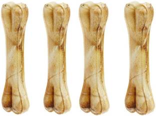 SAWAY Export Quality Digestible calcium Treat Natural Bones 4 inch 4 pcs Chicken Dog Chew