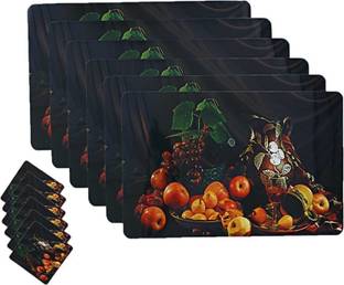 Dakshya Industries Rectangular Pack of 6 Table Placemat