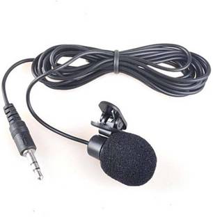 True Shop Condenser Dynamic Lapel Lavalier Microphone for Vocal Recording - Mini Metal Collar Clip Microphone