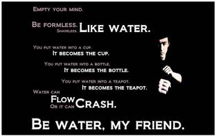 Bruce Lee Posters | bruce lee poster | bruce lee motivational posters | bruce lee quotes posters Paper Print