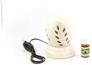 Lyallpur Stores Ceramic Aroma Electric Diffuser Multicolour Oil Burner With Lemongrass Fragrance Oil Decorative Lamp Pack Of 2 Diffuser Set Ceramic Aroma Electric Diffuser Multicolour Oil Burner With Lemongrass Fragrance Oil Decorative Lamp Pack Of 2