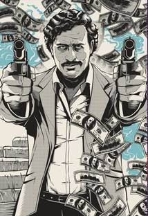 Pablo Escobar Narcos Poster for Room & Office (13 Inch X 19 Inch, Rolled) Paper Print