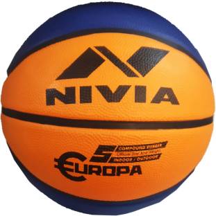 NIVIA Europa Top Grip All Surface Basketball Size 5, MULTICOLOR Basketball - Size: 5