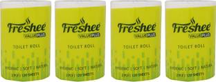 Freshee Pack Of 4 Tissue Value Plus Range Toilet Paper Roll