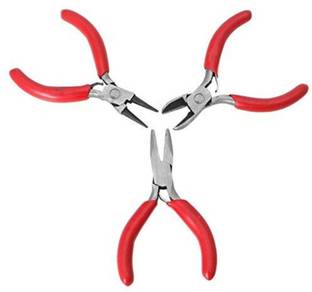 DIY Crafts ewellery Making Pliers Set with Wire Cutter, Round and Flat Nose Pliers Combination Screwdriver Set