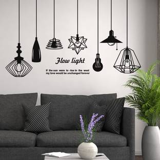 new way decals 2 cm various flow of lights design Removable Sticker